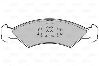Комплект тормозных колодок, дисковый тормоз VALEO купить