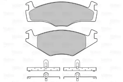 Комплект тормозных колодок, дисковый тормоз VALEO купить