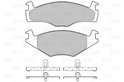 Комплект тормозных колодок, дисковый тормоз VALEO купить