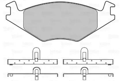 Комплект тормозных колодок, дисковый тормоз VALEO купить
