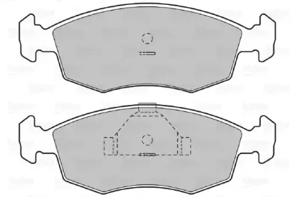 Комплект тормозных колодок, дисковый тормоз VALEO купить