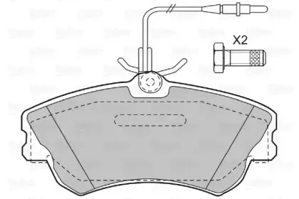 Комплект тормозных колодок, дисковый тормоз VALEO купить