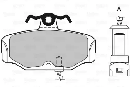 Комплект тормозных колодок, дисковый тормоз VALEO купить