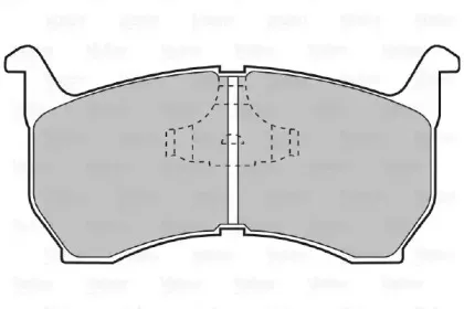 Комплект тормозных колодок, дисковый тормоз VALEO купить