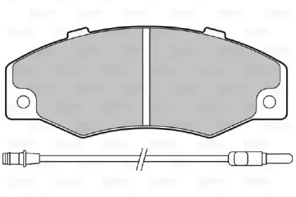 Комплект тормозных колодок, дисковый тормоз VALEO купить