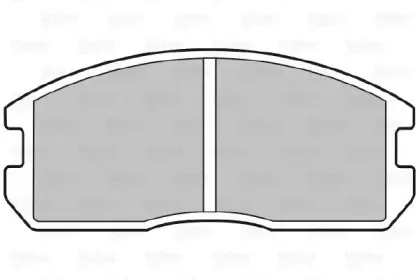 Комплект тормозных колодок, дисковый тормоз VALEO купить