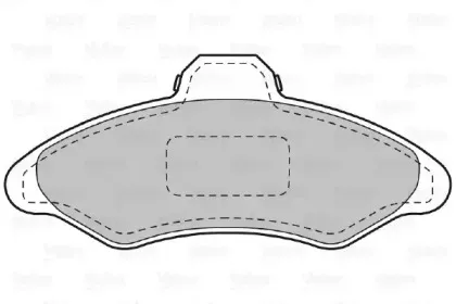 Комплект тормозных колодок, дисковый тормоз VALEO купить