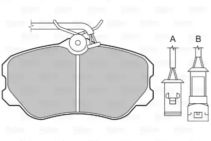 Комплект тормозных колодок, дисковый тормоз VALEO купить