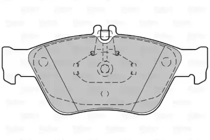 Комплект тормозных колодок, дисковый тормоз VALEO купить