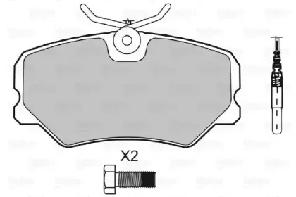 Комплект тормозных колодок, дисковый тормоз VALEO купить