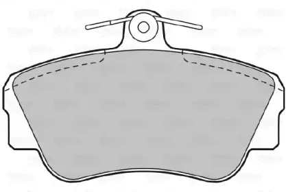 Комплект тормозных колодок, дисковый тормоз VALEO купить