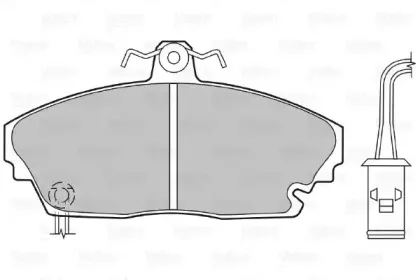 Комплект тормозных колодок, дисковый тормоз VALEO купить