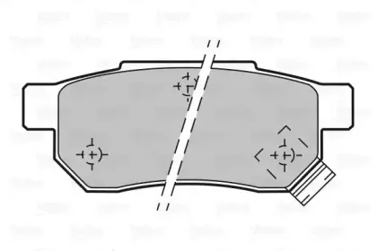 Комплект тормозных колодок, дисковый тормоз VALEO купить