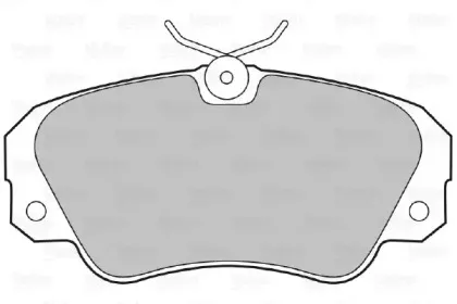 Комплект тормозных колодок, дисковый тормоз VALEO купить