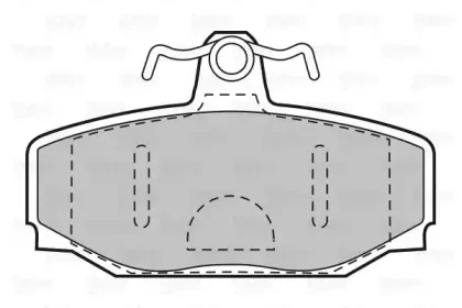 Комплект тормозных колодок, дисковый тормоз VALEO купить