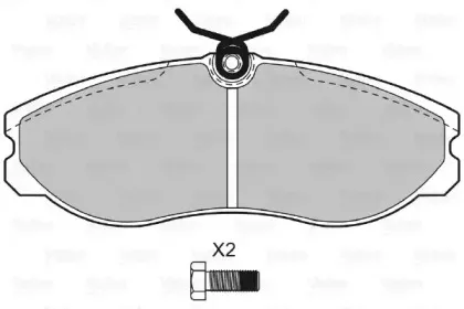 Комплект тормозных колодок, дисковый тормоз VALEO купить