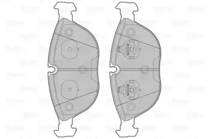 Комплект тормозных колодок, дисковый тормоз VALEO купить