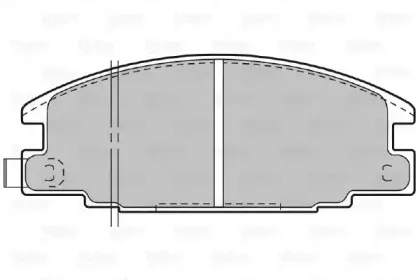 Комплект тормозных колодок, дисковый тормоз VALEO купить