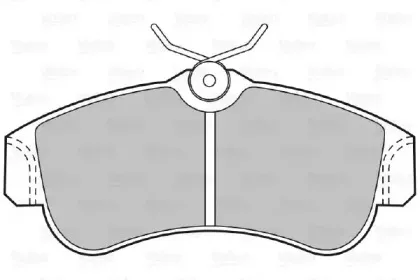 Комплект тормозных колодок, дисковый тормоз VALEO купить