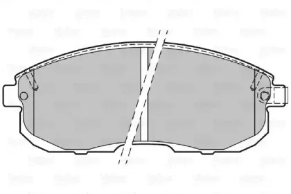 Комплект тормозных колодок, дисковый тормоз VALEO купить