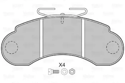 Комплект тормозных колодок, дисковый тормоз VALEO купить