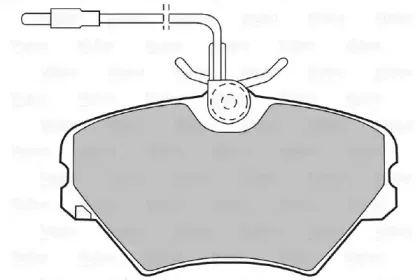 Комплект тормозных колодок, дисковый тормоз VALEO купить