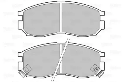 Комплект тормозных колодок, дисковый тормоз VALEO купить