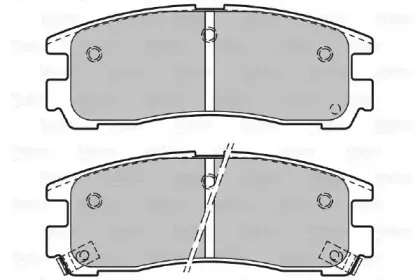 Комплект тормозных колодок, дисковый тормоз VALEO купить