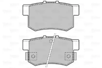 Комплект тормозных колодок, дисковый тормоз VALEO купить