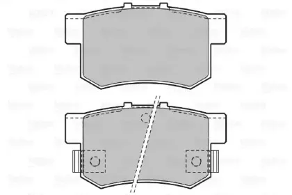 Комплект тормозных колодок, дисковый тормоз VALEO купить