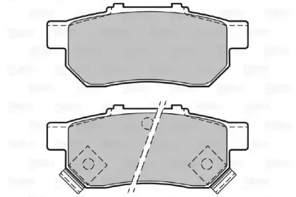 Комплект тормозных колодок, дисковый тормоз VALEO купить