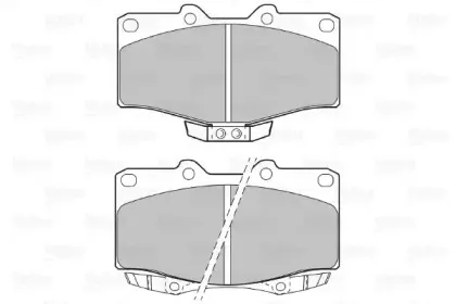 Комплект тормозных колодок, дисковый тормоз VALEO купить