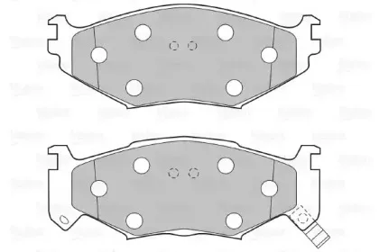 Комплект тормозных колодок, дисковый тормоз VALEO купить