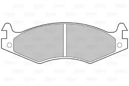 Комплект тормозных колодок, дисковый тормоз VALEO купить