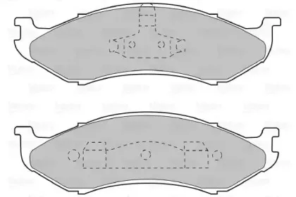 Комплект тормозных колодок, дисковый тормоз VALEO купить