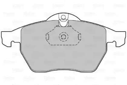 Комплект тормозных колодок, дисковый тормоз VALEO купить