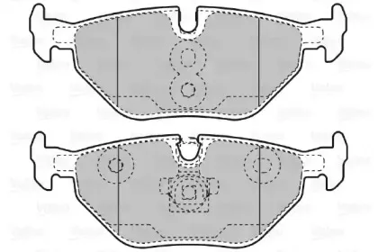 Комплект тормозных колодок, дисковый тормоз VALEO купить