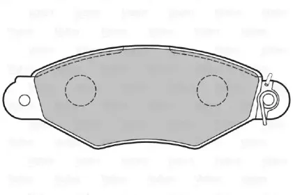 Комплект тормозных колодок, дисковый тормоз VALEO купить