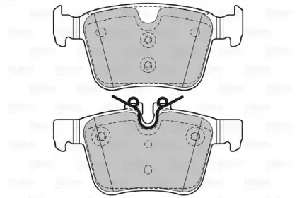 Комплект тормозных колодок, дисковый тормоз VALEO купить