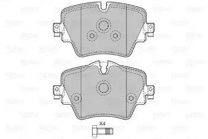Комплект тормозных колодок, дисковый тормоз VALEO купить
