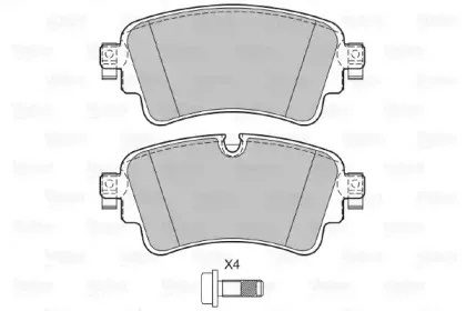 Комплект тормозных колодок, дисковый тормоз VALEO купить