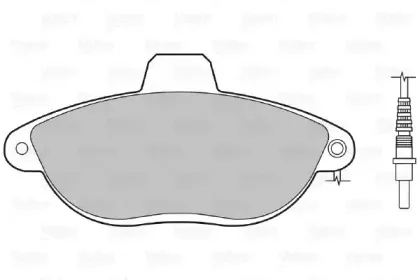 Комплект тормозных колодок, дисковый тормоз VALEO купить