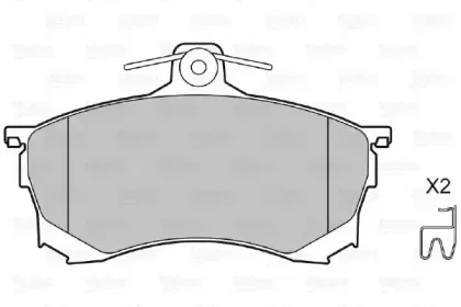 Комплект тормозных колодок, дисковый тормоз VALEO купить
