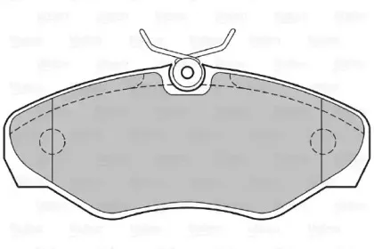 Комплект тормозных колодок, дисковый тормоз VALEO купить