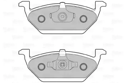 Комплект тормозных колодок, дисковый тормоз VALEO купить