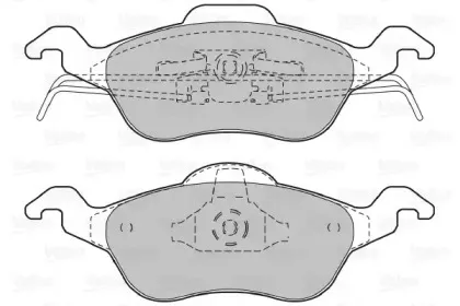 Комплект тормозных колодок, дисковый тормоз VALEO купить