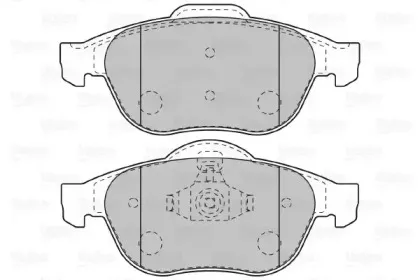 Комплект тормозных колодок, дисковый тормоз VALEO купить