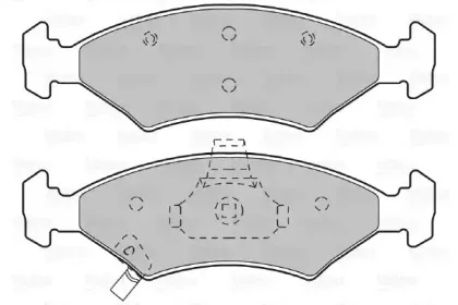 Комплект тормозных колодок, дисковый тормоз VALEO купить