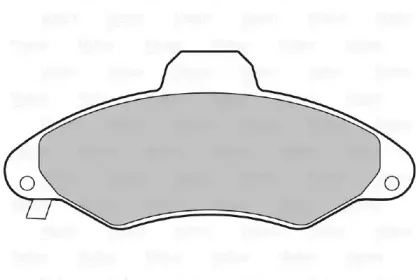 Комплект тормозных колодок, дисковый тормоз VALEO купить