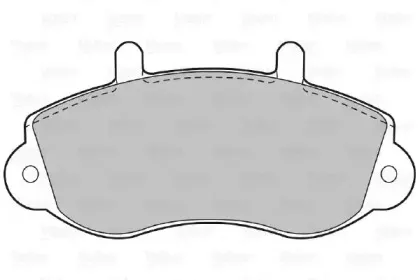 Комплект тормозных колодок, дисковый тормоз VALEO купить